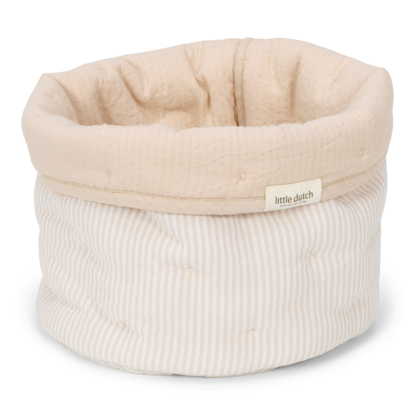 Bild von Aufbewahrungsbox klein - Pure Soft Beige Stripe