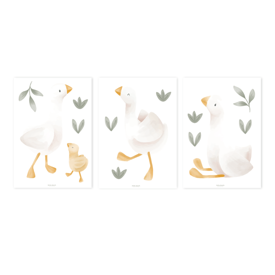 Bild von Wandsticker – Grün – Kleine Gans