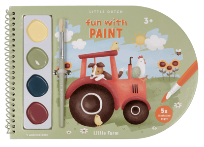 Bild von Malbuch mit Farbkasten Little Farm