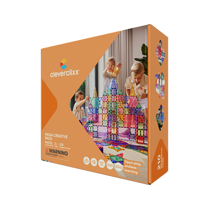Bild von Cleverclixx Mega-Kreativ-Bausatz in Pastellfarben 210 Teile