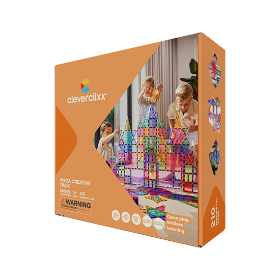 Bild von Cleverclixx Mega-Kreativ-Bausatz in Pastellfarben 210 Teile