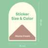 Bild von Cleverclixx Magnetic Wall Sticker 95x75cm | Mocha Cream