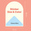 Bild von Cleverclixx Magnetic Wall Sticker 95x75cm | Clever Blue