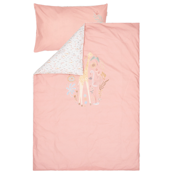 Bild von Bettbezug - Rosa - 140x200 - Blooming Safari