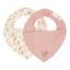 Bild von 2er-Pack Bandana-Lätzchen - Rosa - Blooming Safari