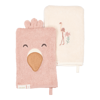 Bild von Waschlappen-Set Flamingo - Rosa