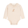 Bild von Newborn NOOS Safari Freunde Wickelbody Langarm Vanilla melee 44