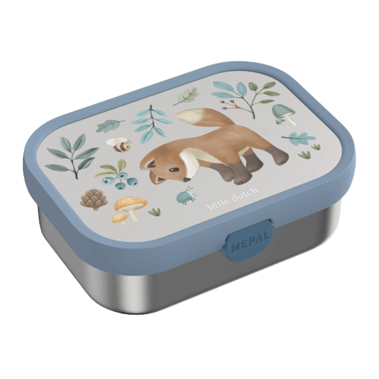 Bild von Edelstahl-Bento-Lunchbox mit Gabel, Campus – Forest Friends