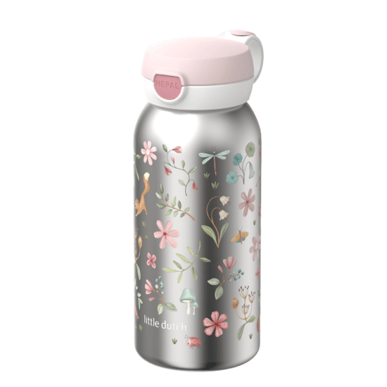 Bild von Edelstahl-Trinkflasche mit Flip-Cap, Campus, 600 ml - Fairy Wonders
