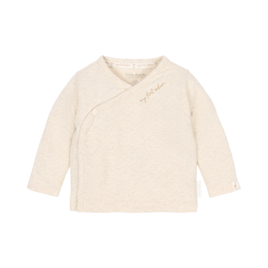 Bild von Newborn NOOS Safari Freunde Wickelshirt Langarm Vanilla melee 50