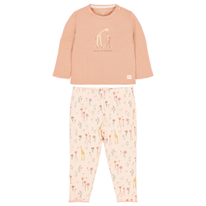 Bild von Zweiteiliger Pyjama Safari Flamingo Tiefrosa 62/68