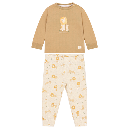 Bild von Zweiteiliger Pyjama Safari Löwe Soft tan 86/92